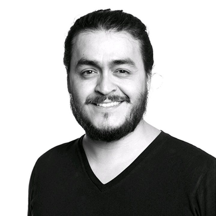 Davey Duarte, black and white portrait